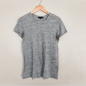 [all saints] grey cutout tee